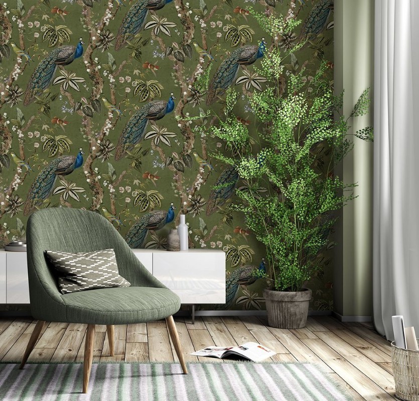 Cassia Green - 91745 wallpaper Holden Decor