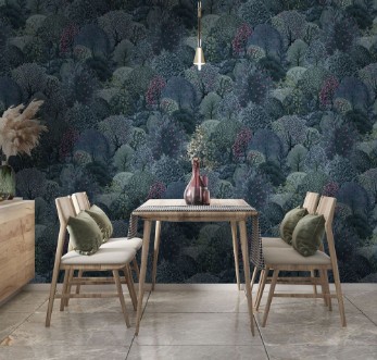 Arboretum Navy Berry - 91751 wallpaper Holden Decor