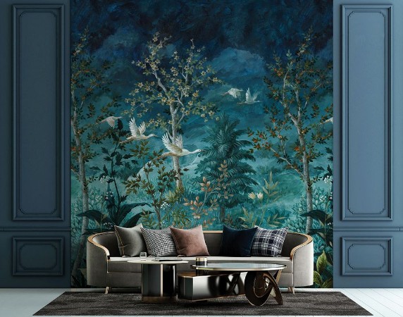 Midnight Canopy Blue - 99424 wallpaper Holden Decor