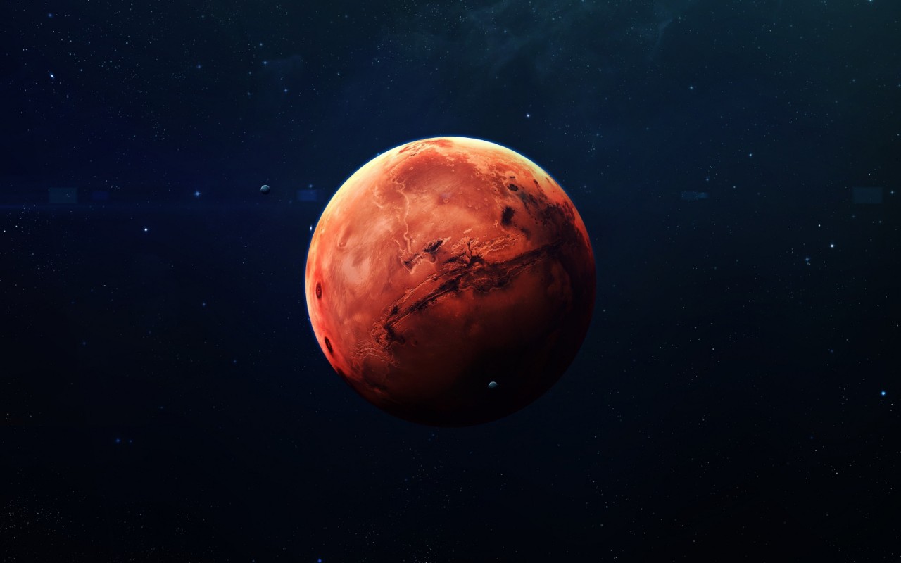 Mars - High resolution beautiful art presents planet of the solar system This image elements furnished by NASA photowallpaper Scandiwall