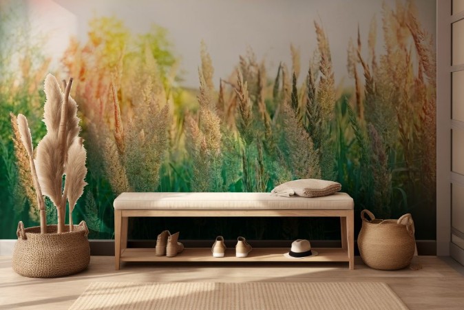 Beautiful high grass photowallpaper Scandiwall