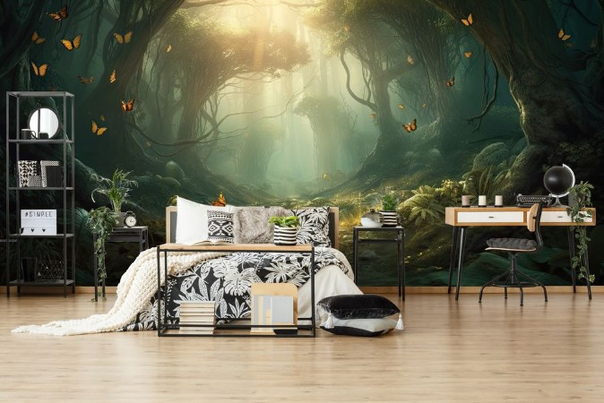 Mystical Forest photowallpaper Scandiwall