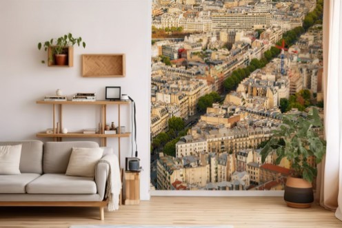 Neighborhood in Paris photowallpaper Scandiwall