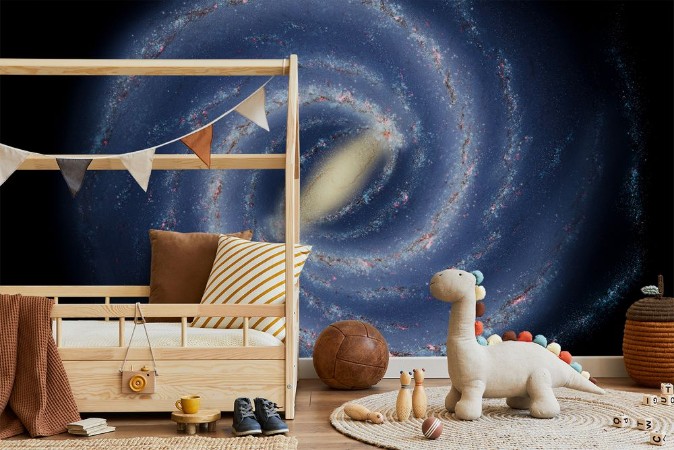 View Galaxy system isolated Elements of this image furnished by NASA photowallpaper Scandiwall