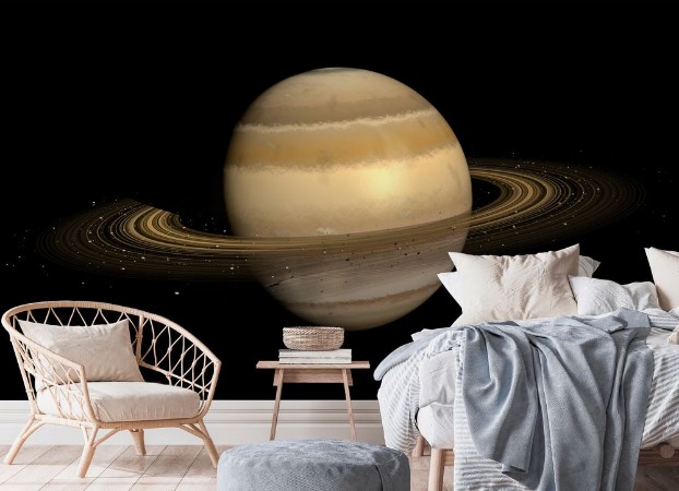 Saturn photowallpaper Scandiwall