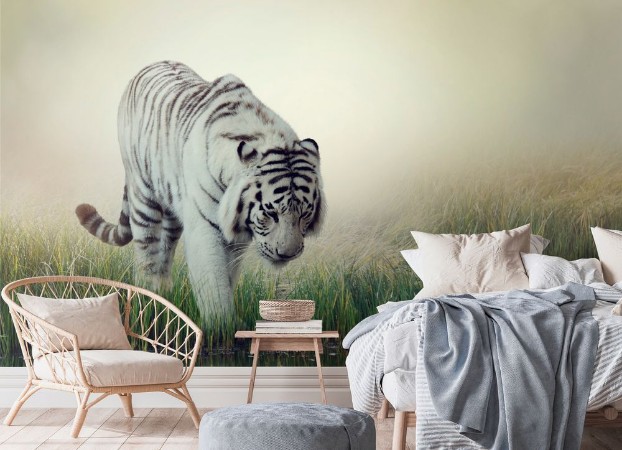 White Tiger photowallpaper Scandiwall