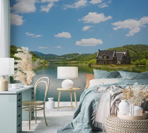 Lake House photowallpaper Scandiwall