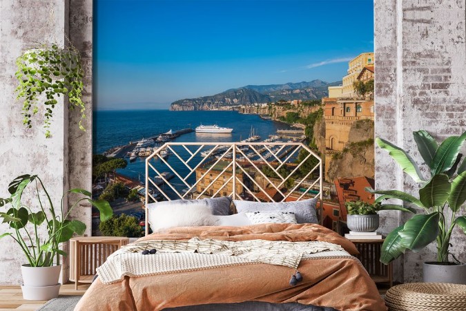Panoramic view of Sorrento the Amalfi Coast Italy photowallpaper Scandiwall