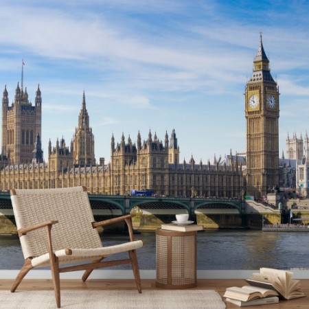 Big Ben and Westminster abbey London England photowallpaper Scandiwall