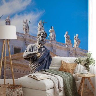 Statue Saint Peter photowallpaper Scandiwall