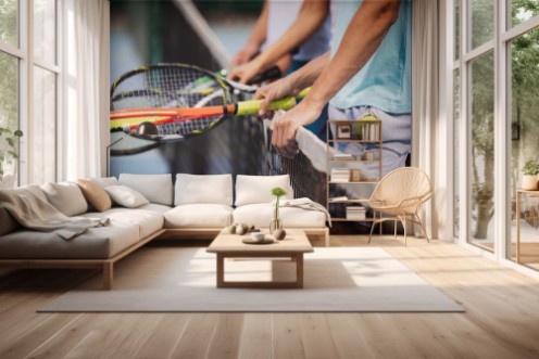 Tennis Together photowallpaper Scandiwall