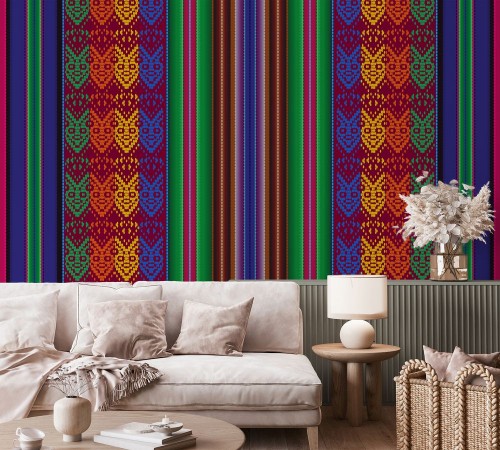 Bolivian seamless pattern photowallpaper Scandiwall