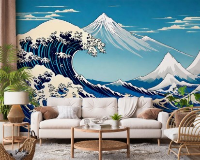 The great wave off kanagawa photowallpaper Scandiwall