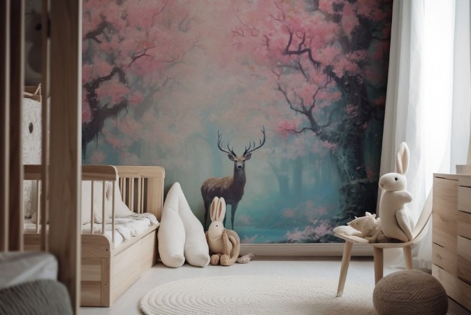 Fairytale Deer photowallpaper Wallpassion