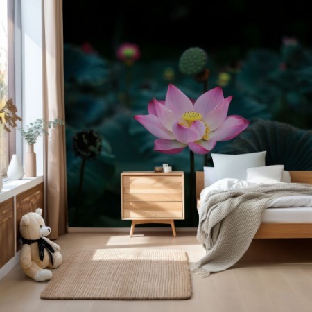 Lotus Flower photowallpaper Scandiwall