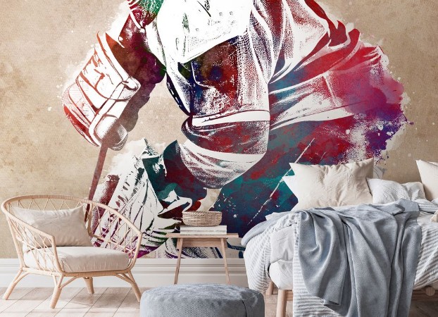 Hockey Art 6 photowallpaper Scandiwall