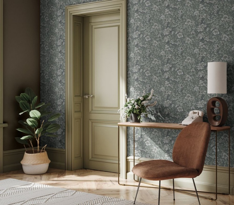 Grace Dark Green - 1009402-05 wallpaper Wallpassion