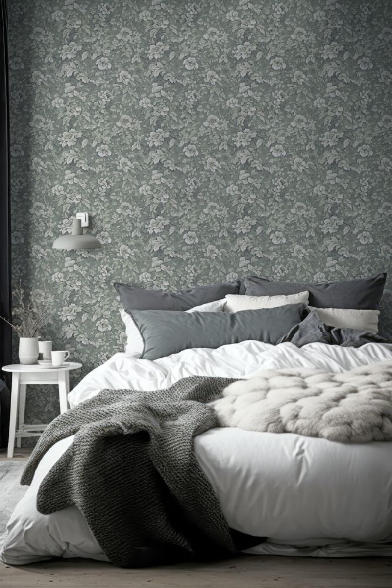 Grace Dark Green - 1009402-05 wallpaper Wallpassion