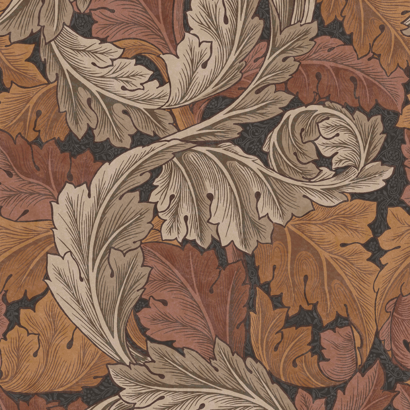 Acanthus Burnt Orange - 124224 wallpaper Graham & Brown