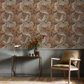 Acanthus Burnt Orange - 124224 wallpaper Graham & Brown