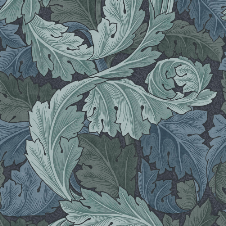 Acanthus Blue - 124225 wallpaper Graham & Brown