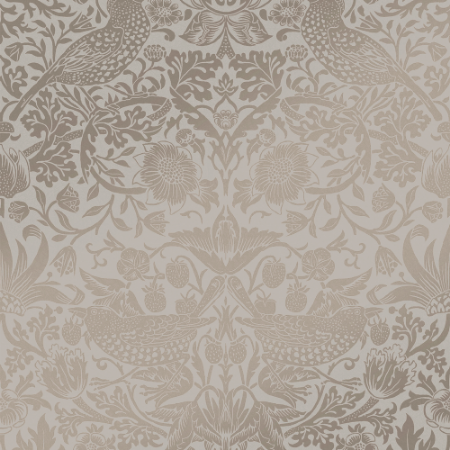 Strawberry Thief Fibrous Neutral - 124238 wallpaper Graham & Brown