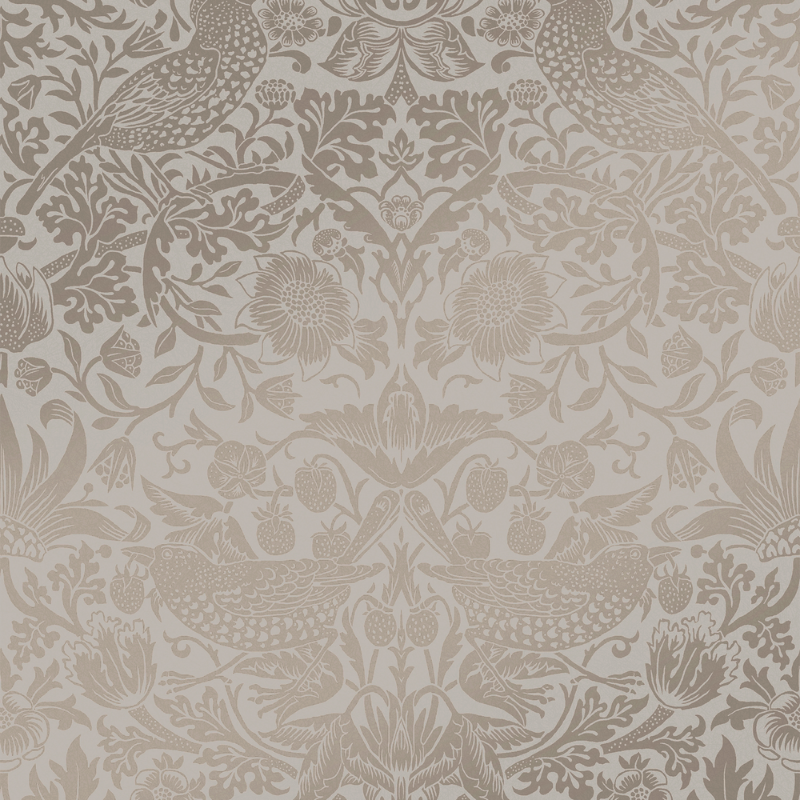 Strawberry Thief Fibrous Neutral - 124238 wallpaper Graham & Brown