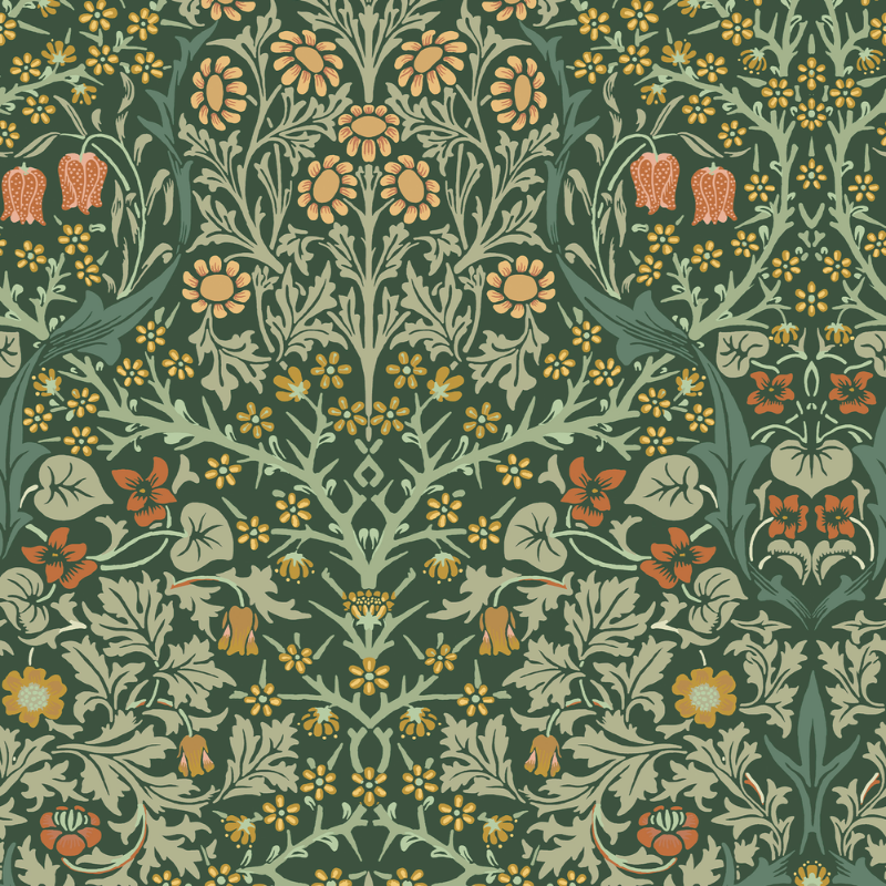 Blackthorn Deep Green - 124252 wallpaper Graham & Brown