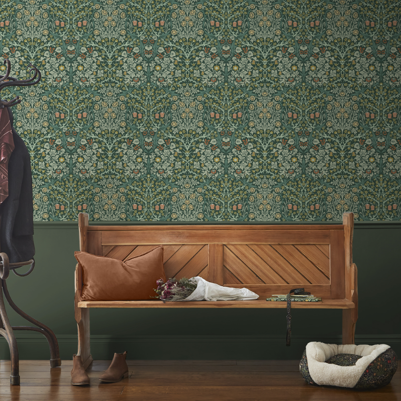 Blackthorn Deep Green - 124252 wallpaper Graham & Brown