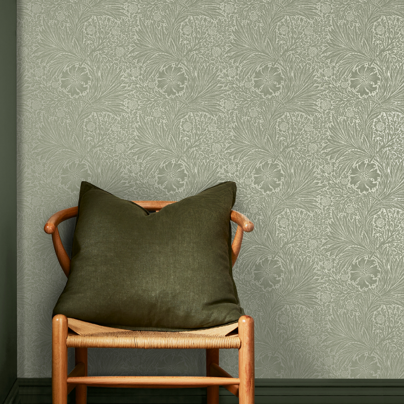 Marigold Fibrous Sage - 124256 wallpaper Graham & Brown