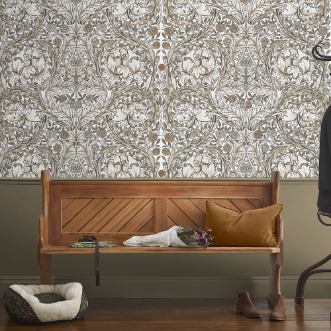 African Marigold Neutral Fixed Size Mural - 125409 wallpaper Graham & Brown