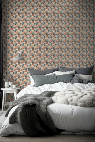 Karin Blue Orange miniature - 1023801-01 wallpaper Wallpassion