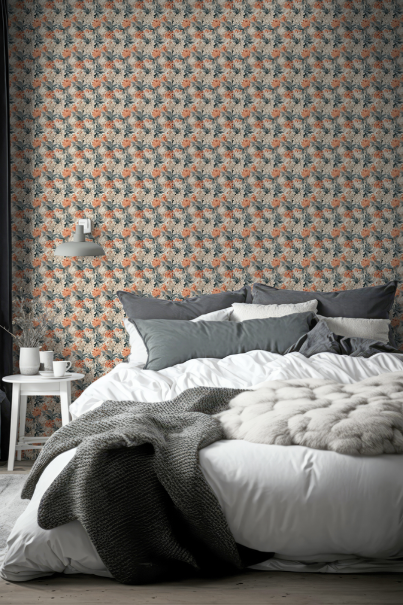 Karin Blue Orange miniature - 1023801-01 wallpaper Wallpassion