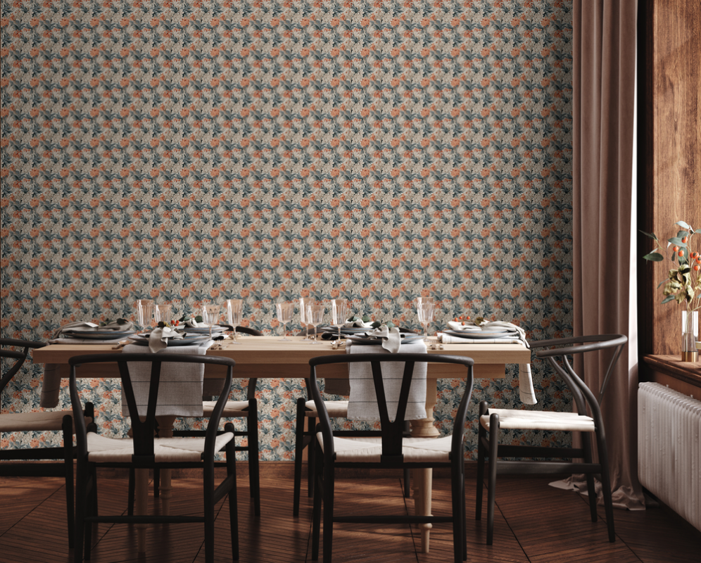 Karin Blue Orange miniature - 1023801-01 wallpaper Wallpassion