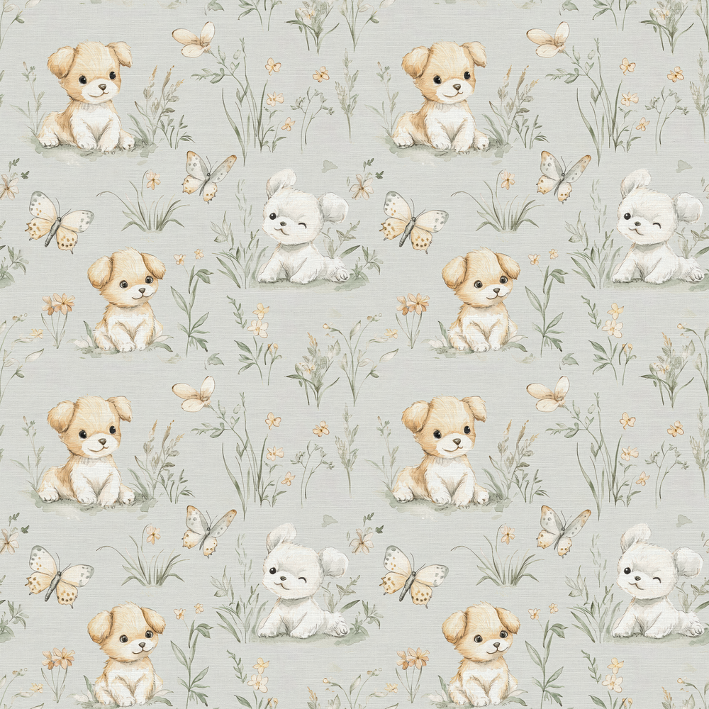 Sweet little puppy Soft Pink - 1026701-01 wallpaper Wallpassion