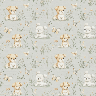 Sweet little puppy Soft Pink - 1026701-01 wallpaper Wallpassion