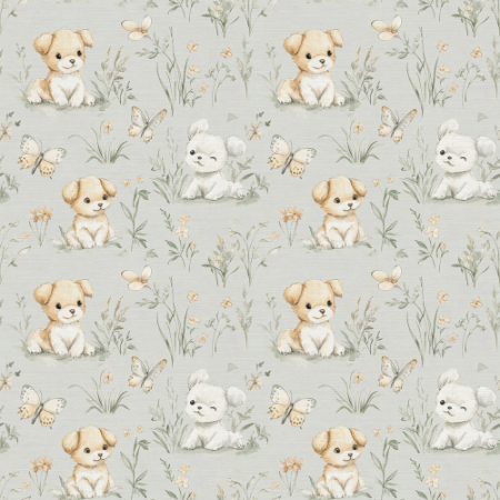 Sweet little puppy Soft Pink - 1026701-01 wallpaper Wallpassion