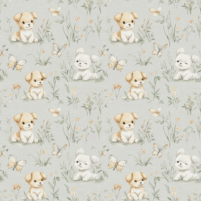 Sweet little puppy Soft Pink - 1026701-01 wallpaper Wallpassion