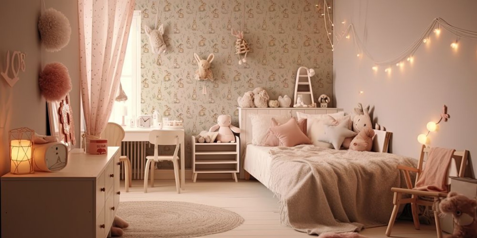 Bunny Dreams Cream White - 1026901-01 wallpaper Wallpassion