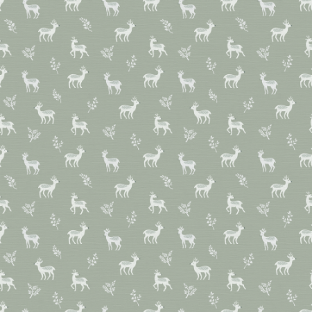 Dear deer Dusty Green miniature - 1027601-01 wallpaper Wallpassion