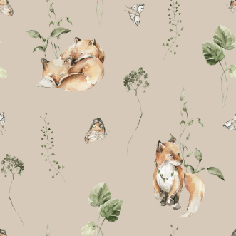 Fox garden Dusty Pink - 1028001-05 wallpaper Wallpassion