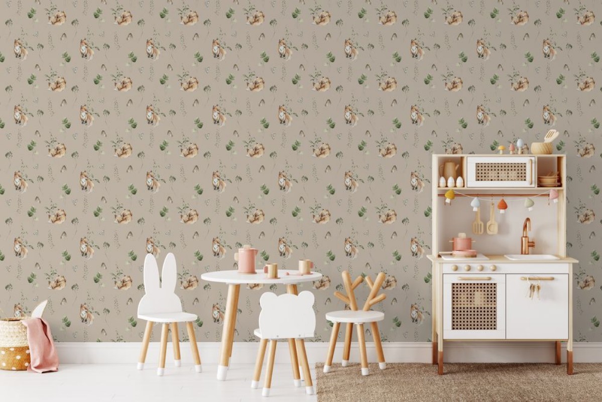 Fox garden Dusty Pink - 1028001-05 wallpaper Wallpassion