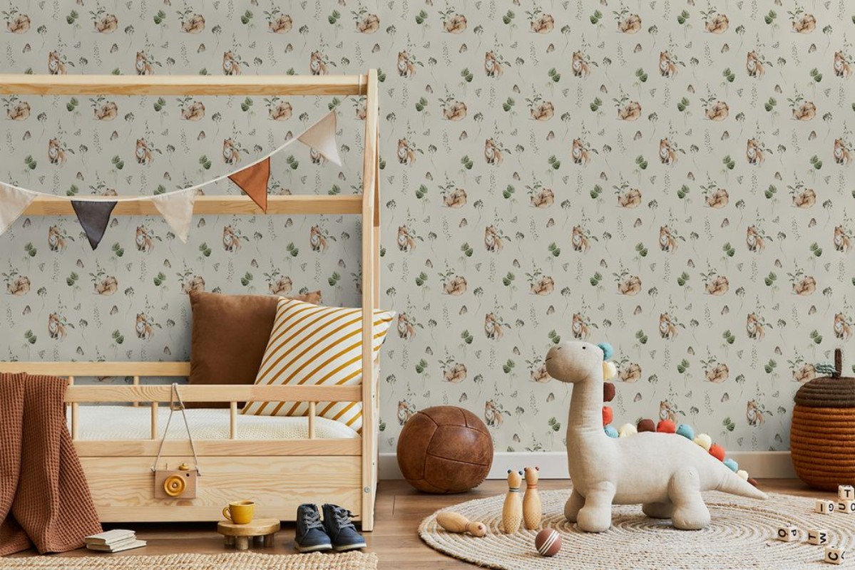 Fox garden Beige - 1028001-07 wallpaper Wallpassion