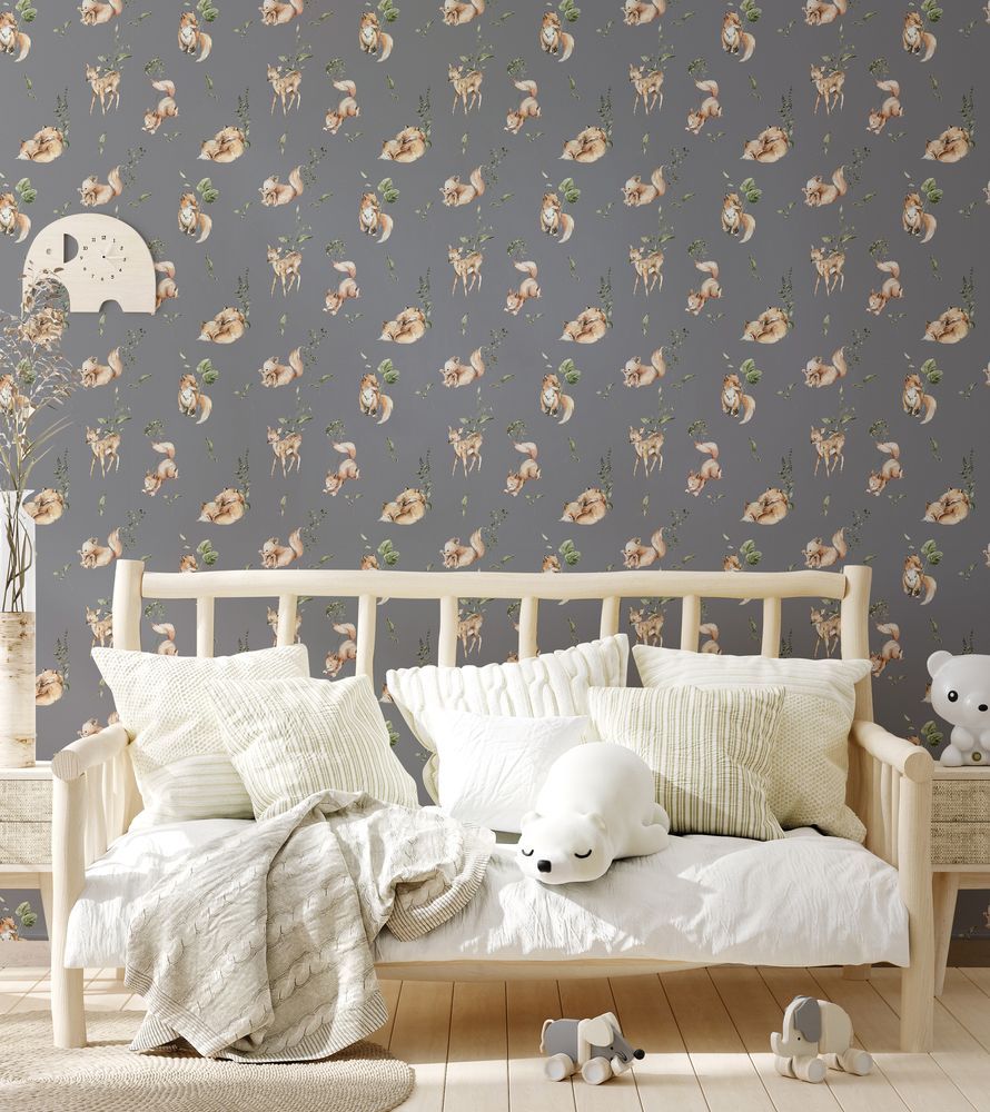 Wood land crew Thunder Blue - 1028101-04 wallpaper Wallpassion