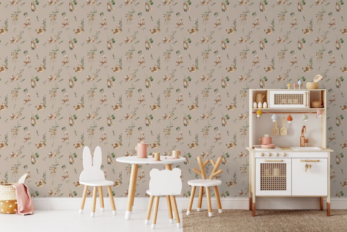 Wood land crew Dusty Pink - 1028101-06 wallpaper Wallpassion