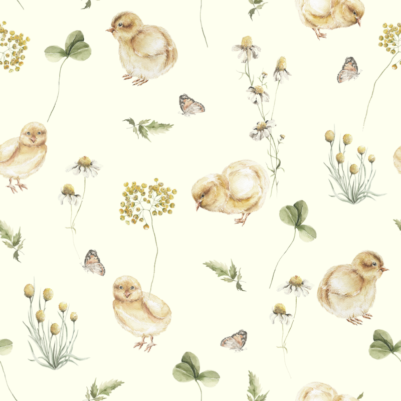 Chicken little story Soft Yellow - 1028301-01 wallpaper Wallpassion