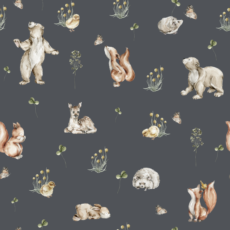 Wild friends Midnight Blue - 1028401-05 wallpaper Wallpassion