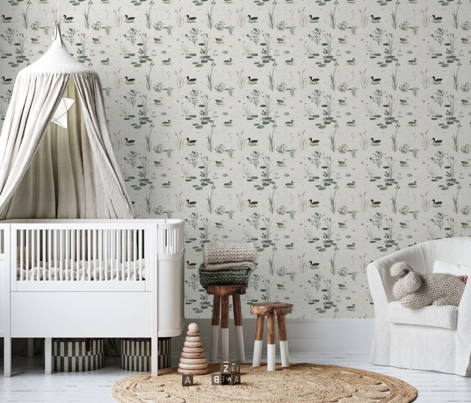 Magic pond Cream White - 1029201-01 wallpaper Wallpassion