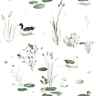 Magic pond Soft Green - 1029201-04 wallpaper Wallpassion