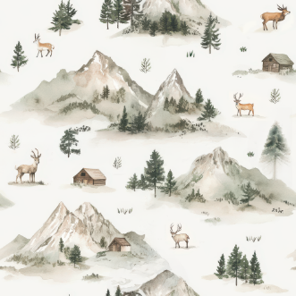 Mountain lodge Cream Beige - 1029401-01 wallpaper Wallpassion